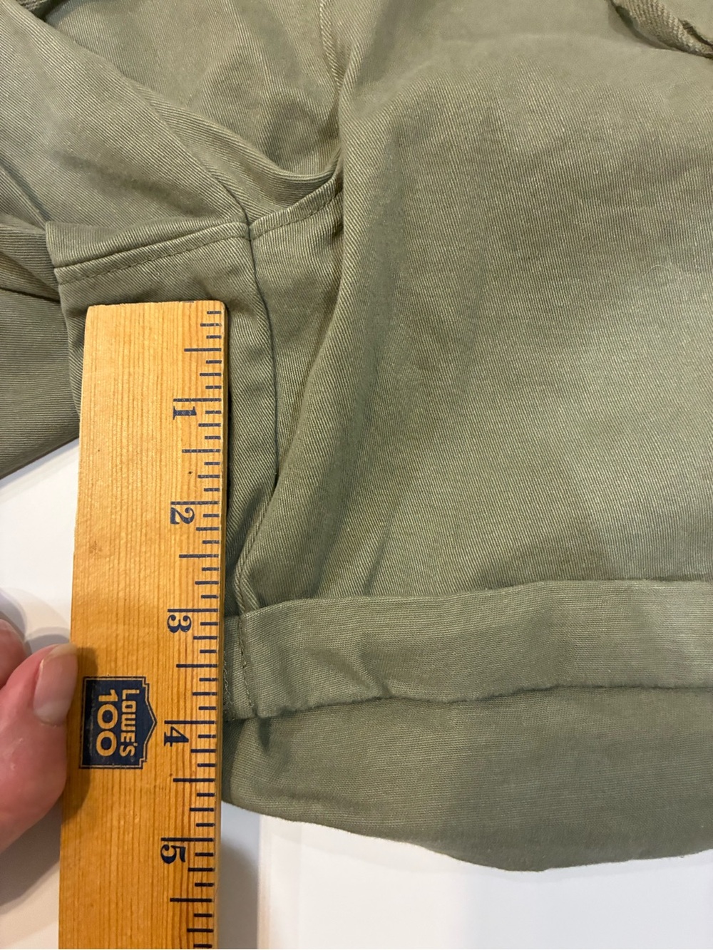 Como Vintage Paperbag Shorts — Khaki Brown Green | Size Large (EUC) - Picture 4 of 7